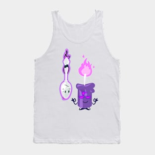 Silver Spoon and Candle (Inanimate Insanity) Tank Top